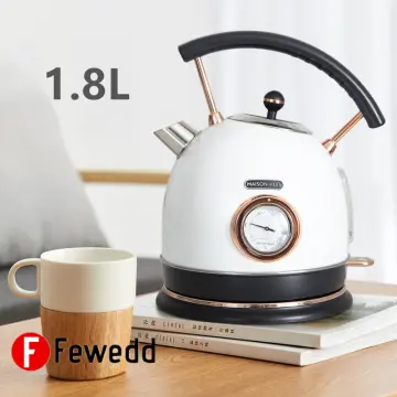 Electric Kettle Water Boiler for Tea Coffee Stainless Steel 1.8L Large  Cordless Tea Kettle Hot Water Pot BPA Free with Auto Shut-Off Boil-Dry  Protection LED Light 2000W 