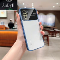 AnDyH Phone Case For Redmi Note 10S 10 4G Electroplated Transparent Soft TPU Glass Camera Protector Back Cover