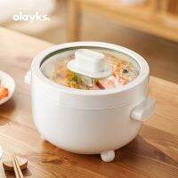 Electric Hot Pot หม้อไฟฟ้าเล็กๆ olayks หม้อไฟไฟฟ้ามัลติฟังก์ชั่นในครัวเรือนเล็กหม้อไฟฟ้าออลอินวัน หม้อต้มอเนกประสงค์ หม้อไฟฟ้า ขนาดเล็ก หม้อต้มไฟฟ้าอเนกประสงค์ Mini Electric Pot