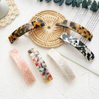 【cw】 Leopard Print Acetate Clip Colorful Barrette Tortoiseshell Hair Diy Accessories