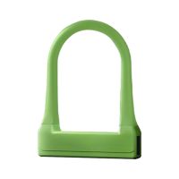 Bicycle Shackle Lock with Keys Integrated U-shaped Core Silicone Lock Road MTB Motorcycles Anti-theft Lock Cycling Locks