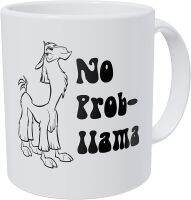 No Prob Llama ปัญหา11ออนซ์แก้วกาแฟตลก