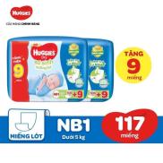 Combo 2 bịch Miếng lót sơ sinh NB1 Huggies Dry Tràm Trà Tự Nhiên 108 miếng