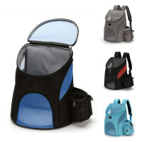 Outdoor Travel Double Backpack Foldable Cat And Dog Box Supplies Travel Fashion Carrying Front Bag