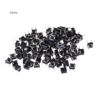 FUYU 100pcs 6x6x4.5mm PANEL PCB Momentary touched TACT PUSH button SWITCH