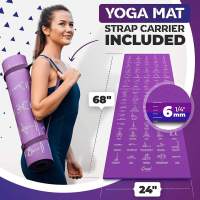 183*61cm Eco friendly PVC yoga mat printing sports mat home gym fitness accessories pilates exercise mat