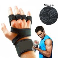 Men Fitness Weight Lifting Gloves Gym Gel Full Palm Protection Gym Workout Protector Gloves Training Power Lifting Equipment