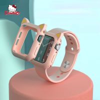 Hello Kitty for iPhone Watch Strap Silicone Iwatch6 5 4 3 2 1 Generation Protective Case All Inclusive Cute Cover