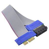 PCI-E PCIE X1 Riser Extension Ribbon Cable Male to Female Graphics Card Adapter Wires  Leads Adapters