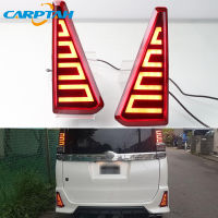 2PCS For Toyota Noah 2015 2016 2017 - 2020 2-in-1 Functions 12V Car LED Rear Fog Lamp Bumper Light Auto ke Light Reflector