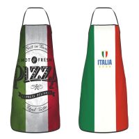 Retro Italian Flag Pizza Aprons Men Women Italy Pride Adult Unisex Kitchen Chef Bib Tablier Cuisine Cooking Baking Gardening Aprons