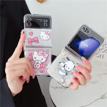 For Samsung Galaxy Z Flip 5 Flip 4 3 Cartoon Hello Kitty Chain