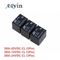 5ชิ้น5โวลต์12โวลต์24โวลต์20a อุปกรณ์รีเลย์ไฟฟ้ากระแสตรง Sra-12vdc-Cl Sra-05vdc-Cl Sra-24vdc-Cl 5pin ประเภท Pcb ในสต็อกถ่ายทอดรถยนต์สีดำ