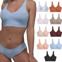 [A LIKE] SeamlessPlus Size Wire Free Brassieres Woman UnderwearPad Women Intimates Seamless Comfort Bra