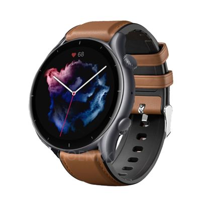 สายรัดข้อมือ22มม. สไตล์ใหม่สำหรับ Huami Amazfit GTR 3 4นาฬิกาซิลิโคนแบบหนังสำหรับ Amazfit GTR 3 Pro/ 2/2e/47มม.