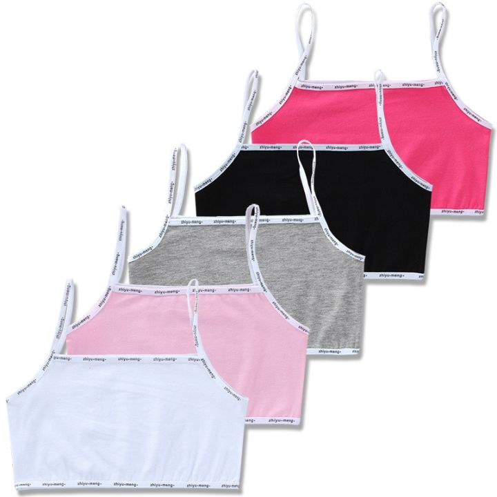 3pc/Lot Kids Cotton Training Bra Girls Teens Underwear for