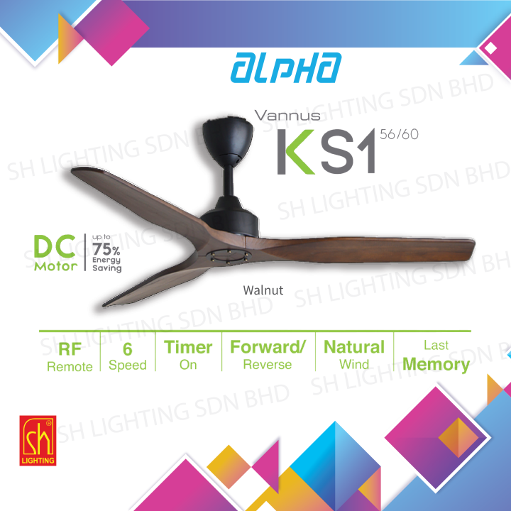 Alpha KS1 with remote control ceiling fan Lazada