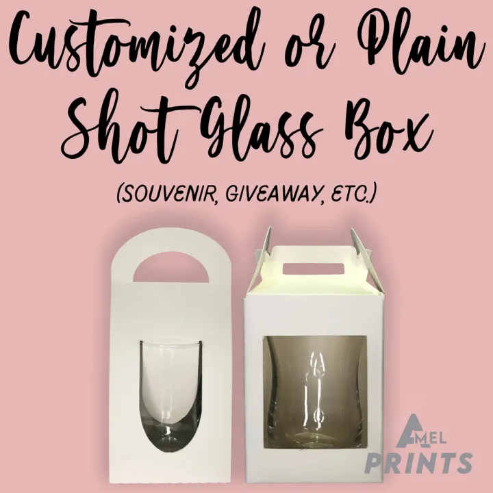 Customized Shot Glass Box or Plain Shot Glass Box For Souvenirs