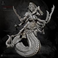 1/24 Resin Figure Kits Snake body Demon Model Self-assembled TD-2277