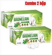 Combo 2 hộp - Viên ngậm keo ong xanh Bromelain giúp giảm ho khan, ho có đờm