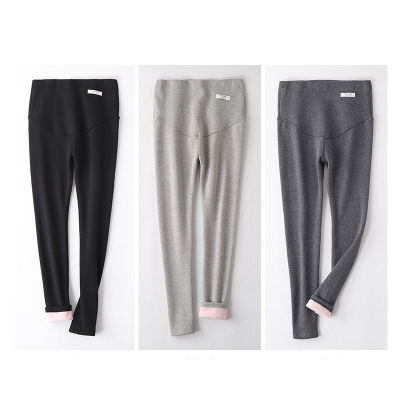 Winter Velvet Pants For Pregnant Women Maternity Leggings Warm Clothes Thickening Pregnancy Trousers