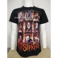 (พร้อมสต็อก) Slipknot 100 cotton ROCK band T-shirt, backband Men T-Shirt