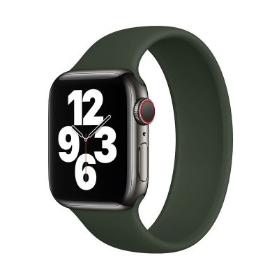 เดี่ยว Loop สำหรับสายคาด Apple Watch 45Mm 41Mm 49Mm 44 40 42 38 Mm Series Ultra 8 7 6 5 4 3 2สายซิลิโคนยืดหยุ่น Iwatch Correa Straps