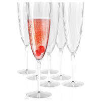 Champagne Wine Glass Cocktail Glass Plastic Transparent Goblet Tableware Siamese Cup Party Supplies Disposable Cup