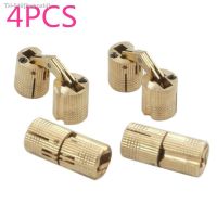 ▦ 4pcs Copper Barrel Hinges Cylindrical Hidden Cabinet Concealed Invisible Brass Door Hinges For Furniture Hardware 8mm/10mm/12mm