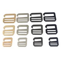 【CW】♨  1pcs Metal Middle Bar Adjuster Buckle Fashion 6 word Clasp for Leather Shoulder