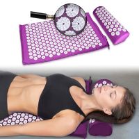 Acupressure Massage Mat Pillow Body Neck Foot Spike Fitness Pilates Exercise Yoga Applicator Cushion Mat Аппликатор Кузнецова