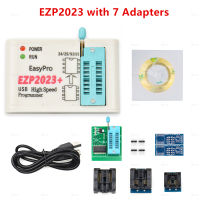 Original EZP2023 USB SPI Programmer 7อะแดปเตอร์สนับสนุน24 25 93 95 EEPROM Flash Bios Minipro สนับสนุน Windows2000 XP Vista 7 8 10