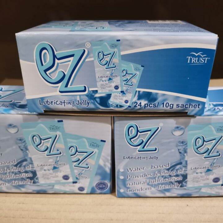 EZ LUBRICATING JELLY 10ML 24 SACHETS PER BOX BY TRUST Lazada PH