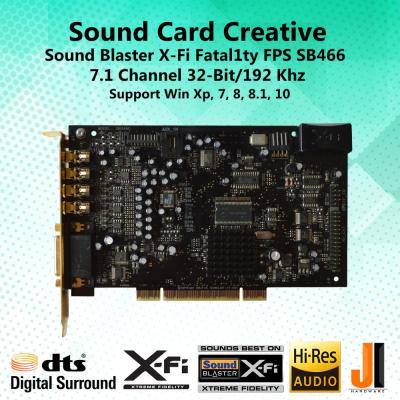 Sound Card Creative Sound Blaster X-Fi Fatal1ty FPS SB0466 7.1 Channel (PCI) มือสอง