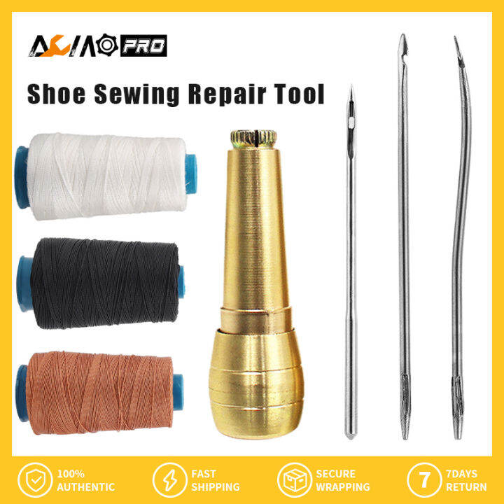 AumoPro Detachable Sewing Shoe Repair Tool Awl Leather Craft Kit