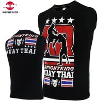 ✲✣◘Muay Thai T Shirt Sleeveless Quick Dry MMA Boxing Jerseys Tiger Rashguard Men 39;s Women 39;s K 02