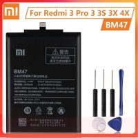 *XiaoMi แบตเตอรี่BM47สำหรับXiaomi Redmi 3 3S 3X 4X Redmi3 Pro Redrice Hongmi 100% ใหม่แท้โทรศัพท์แบตเตอรี่4000MAh...