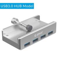 【NEW】 The Auto Zone ฮับ USB3.0แบบคลิปหนีบอลูมิเนียมภายนอกหลาย4พอร์ตอะแดปเตอร์แยก USB สำหรับอุปกรณ์เสริมคอมพิวเตอร์ตั้งโต๊ะ (MH4PU)