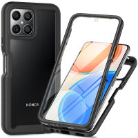 Honor X8 Case, Built-in Screen Protector Full Body Rugged Shockproof Case Cover for Honor X8