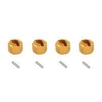 4Pcs Brass Extended Wheel Hex Hub Adapter 9750 for Traxxas TRX4M TRX-4M 1/18 RC Crawler Car Upgrade Parts Accessories