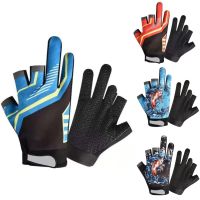 Outdoor Cycling Fishing Gloves Breathable Anti-slip Three Fingers