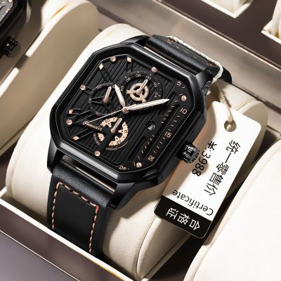 Original Men Watch Black Stainless Steel StrapCalendar Waterproof Calendar Waterproof Mens Quartz Watch A4340