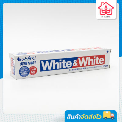 Lion White &amp; White Toothpaste ไวท์ แอนด์ ไวท์ ยาสีฟัน 150g By LYG