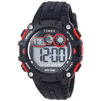 Timex Mens Big Digit DGTL 48mm Watch Black/Gray/Red