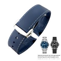 ☂ 20mm 22mm 19mm 21mm Curved End Rubber Watch Band fit for HUAWEI GT 2 3 Pro Omega Longines Hydroconquest Seiko SKX Silicone Strap