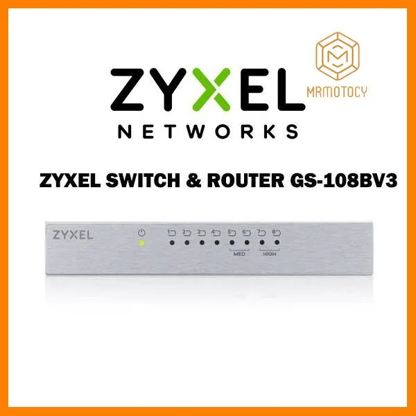 ด่วน ของมีจำนวนจำกัด ZYXEL SWITCH & ROUTER GS108BV3 / 8port Model GS