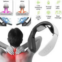 ZZOOI Electric Neck Massager Neck and Shoulder Electric Low Frequency Magnetic Therapy Pulse Pain Relief Relaxation Neck Physiotherapy Massage Chairs &amp; Massager