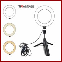 ถูกที่สุด!!! Tiwastage 6 ringlight ไฟเซลฟี่ ไฟไลฟ์สด ขาตั้งสั้นปรับระดับได้ ไฟปรับลดเพิ่มระดับความสว่างได้ ไฟมีให้เลือก3สี desktop ##กล้องถ่ายรูป ถ่ายภาพ ฟิล์ม อุปกรณ์กล้อง สายชาร์จ แท่นชาร์จ Camera Adapter Battery อะไหล่กล้อง เคส