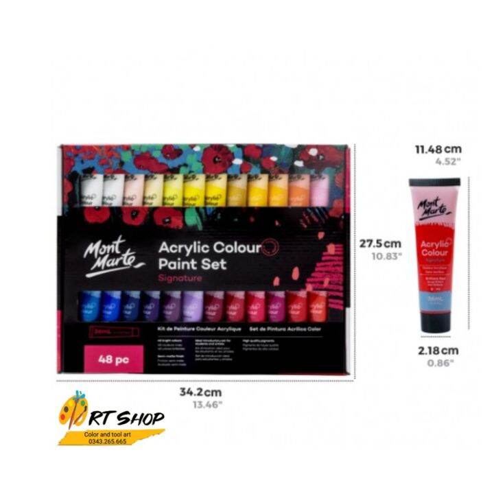 acrylic colour paint set