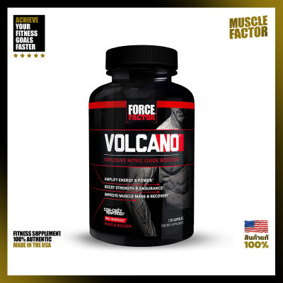 Force Factor: VolcaNO - 120 Capsules, Build Muscle with Science, Not Sweat